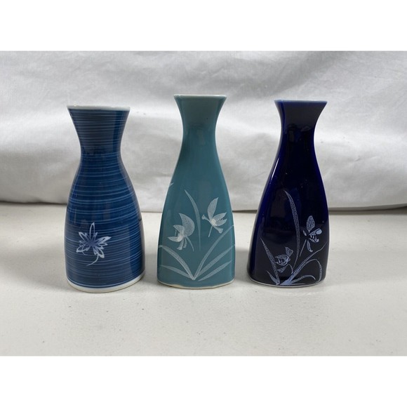 Kitchen Lot Of 3 Vintage Japanese Saki Sake Rice Wine Bottles Poshmark